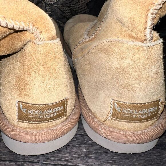 Y2K Koolaburra by UGG Women’s Size 10 Tan Fur Lined Calf Height Pull On Boots - Picture 4 of 6